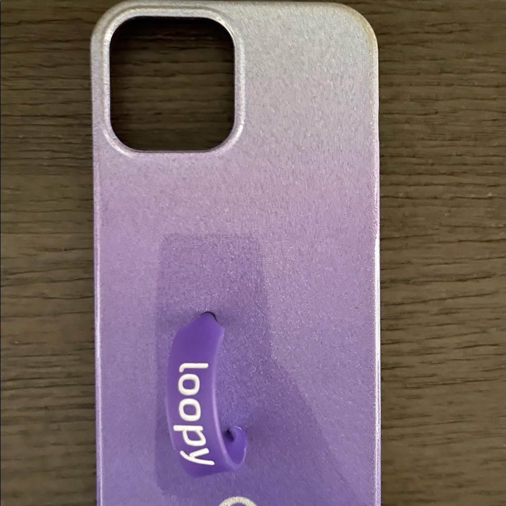 Loopy case 12 pro Max sparked purple Ombré